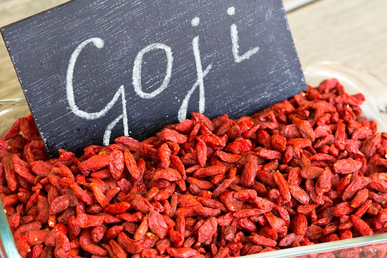 bayas de goji antioxidantes